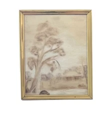 Merino Fleece Wool Art Landscape Artwork by J & R Brownlee / Australia -Signed