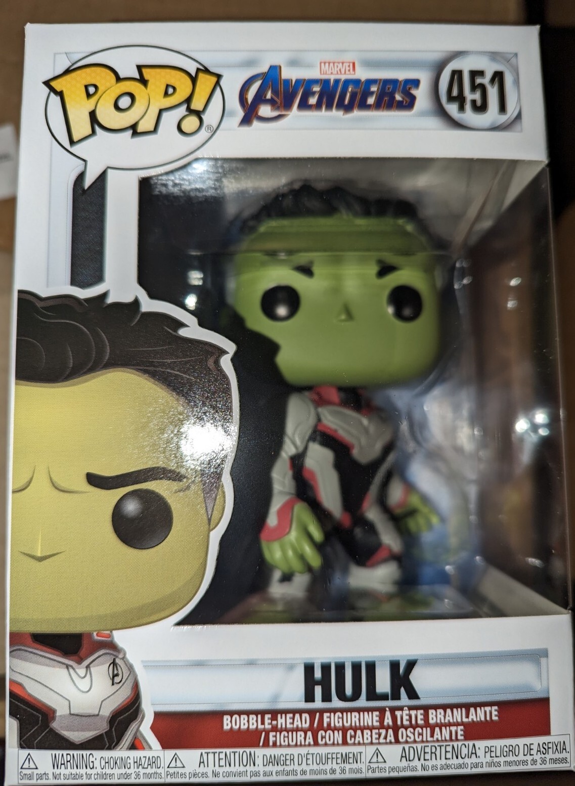 Funko Pop Avengers Endgame Hulk Team Heist Suit #451 Vinyl Bobblehead Figure