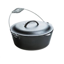 Lodge Cast Iron Dutch Oven with Iron Cover, Pre-Seasoned, 7-Quart