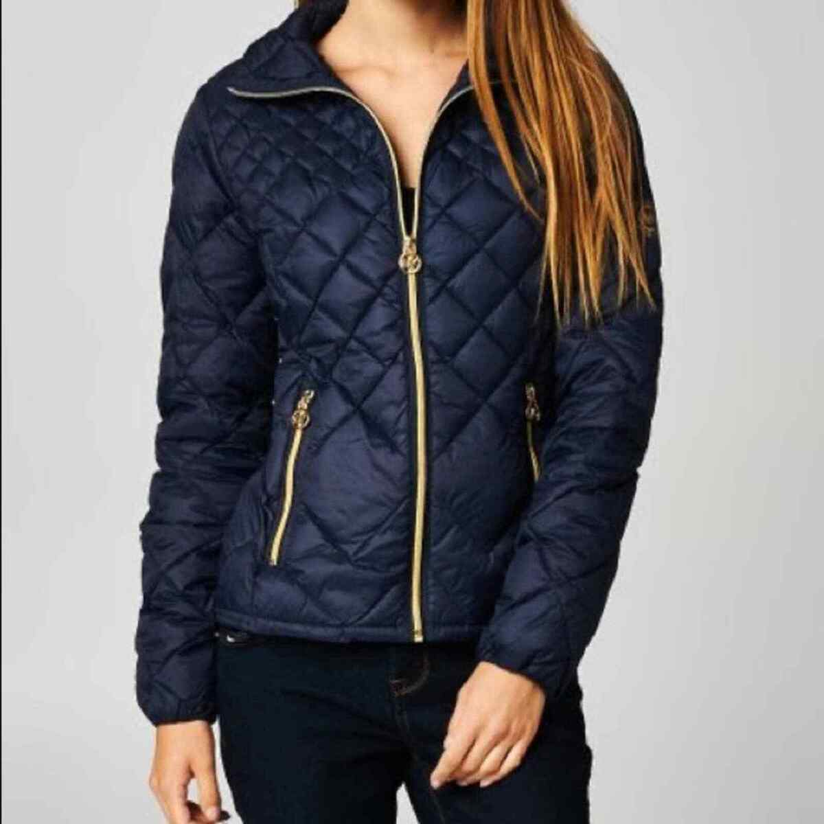 MICHAEL Michael Kors navy lightweight quilted down jacket MICHAEL Michael Kors navy lightweight quilted down jacket