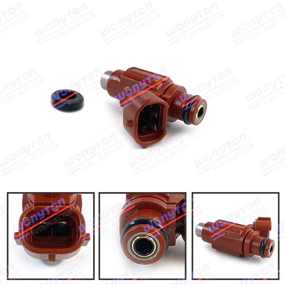 Set of 4 Fuel injectors For 2016 Kawasaki Z 800 ZR800 ABS - Image 3 of 4