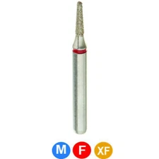 House Brand 849-010XF FG Round End Taper Extra Fine 1.0mm Diamond Burs 5/Pk B51P
