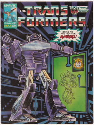 TRANSFORMERS #57; FR, Marvel UK 1986; Comic Comics, Plight of the Bumblebee