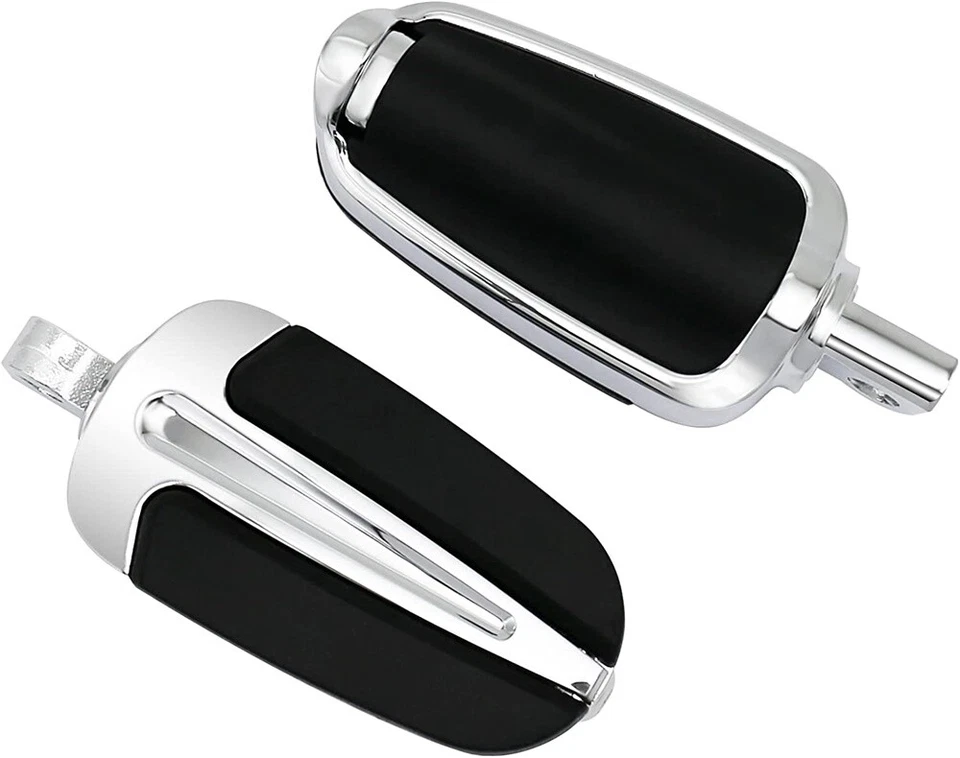 Reposapiés cromados pedales reposapiés para Harley Sportster 883 1000 1100 1200 1970-2020 Foto 3 de 4
