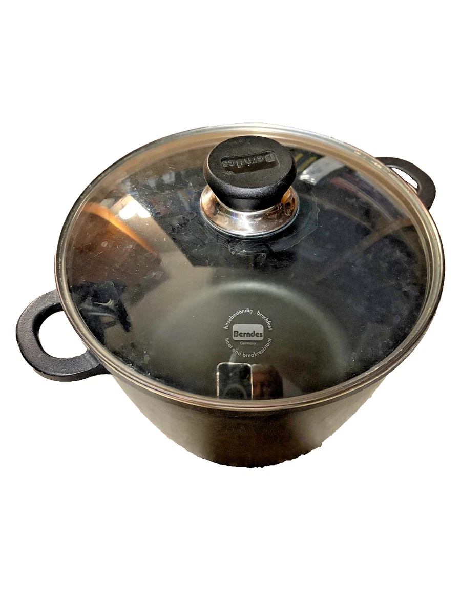Set De Cazuelas Berndes – 3 Piezas (Alta Y Baja 24 Cm) Con Tapa De Cristal, Antiadherente E Inducción