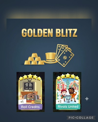 #ad 💫 Monopoly Stickers Golden Blitz Go Rivals United amp; Roll Credit Fastest Cheap $7.99