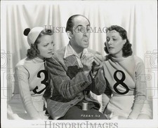 1937 Press Photo Ben Blue, Lola Jensen, Terry Ray in "The Big Broadcast of 1938"