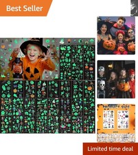 30 Sheets of Glow in the Dark Kids Temporary Tattoos - Perfect for Parties