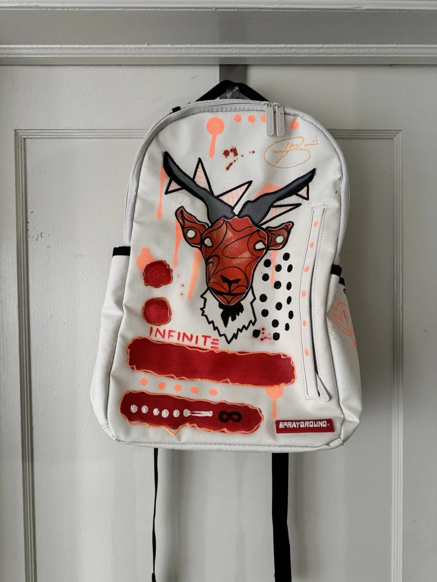 SPRAYGROUND G.O.A.T DLXSV BACKPACK SIGNED BY ARTIST