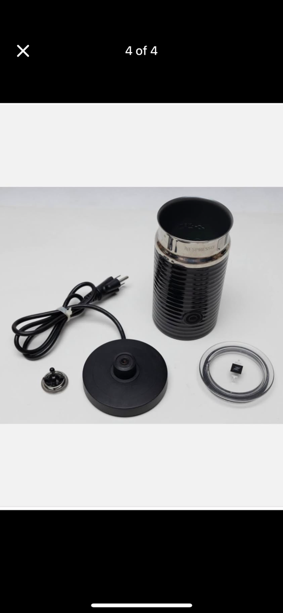 Nespresso Aeroccino 3 Electric Milk Frother - Black (3694-US