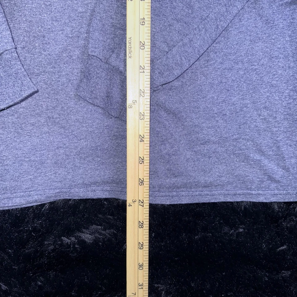 Camisa Blessed Girl Mujer Extra Grande Gris Manga Larga Verso Gráfico Cristiano Foto 3 de 4