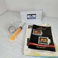 Ronco Showtime Rotisserie & BBQ 5000 Instructions, Injector, Thermometer, Video+