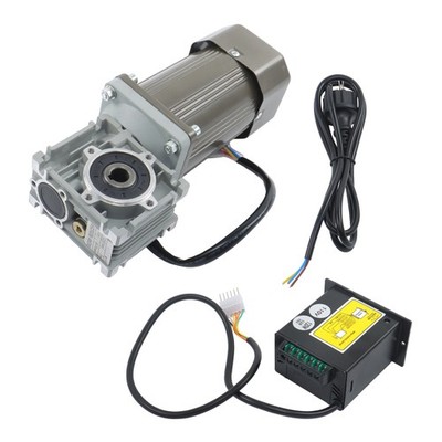 20N.M Worm Gear Reducer Gearbox Motor AC 110V 120W 23-33RPM Speed Controller