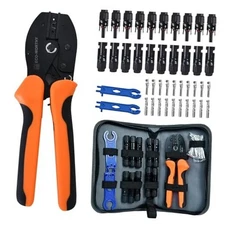 ECO-WORTHY Solar Crimper Tool Kit 13 PCS Solar Tools - a Crimper, 10 Pairs of 