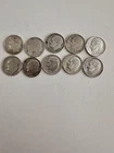 Lot Of 10  1960s Roosevelt Dimes 90% Silver