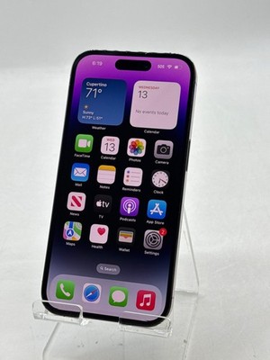 Unlocked Apple iPhone 14 Pro A2650 128GB Deep Purple 83% Battery Health