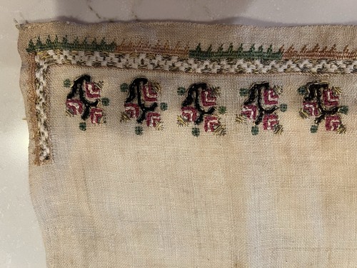 Atq Japanese Obi Fabric Tea Towel. Faded Stain. See All Pictures. - Picture 6 of 18