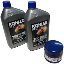 OEM KOHLER ENGINE PRO 2 QUART 300 HOUR OIL CHANGE KIT 25 850 02-S