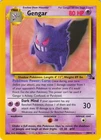 Gengar - 20/62 Fossil Set - WOTC - Pokémon TCG - 1999