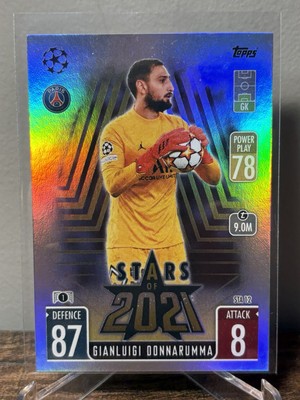 Gianluigi Donnarumma #STA-12 Stars of 2021, 2021 Topps Match Attax Extra, PSG