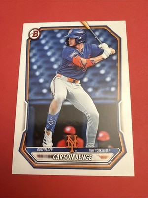 2026 Bowman Carson Benge New York Mets BP-111