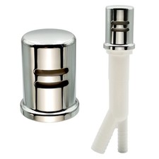 Dishwasher Air Gap Kits with Cover and Polished Chrome