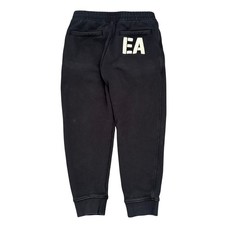 Emporio Armani EA Logo Black Sweatpants Joggers Mens Size S Designer Luxury