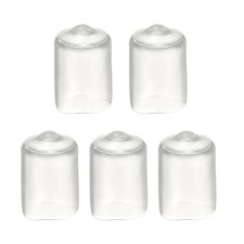 Pool Tip Cover Rubber Cue Protector Billiard Pool Cover 13mm  5Pcs Transparent