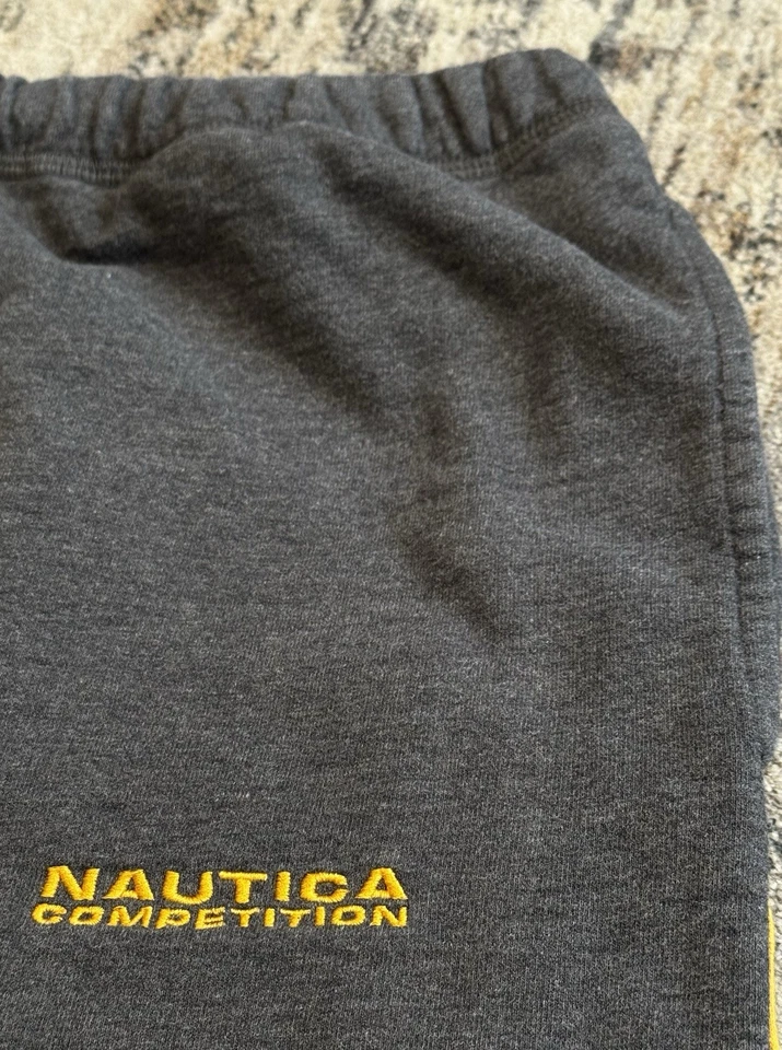 Винтажные спортивные штаны 90-х Y2K Nautica Competition — тяжелые мешковатые — серые мужские XL - Изображение 2 из 4