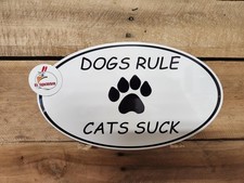 DOGS RULE CATS SUCK, dog decor, Pets, Dog, Puppy, Sign, Pet Owner, pug