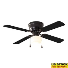 42 Inch Indoor Ceiling Fan Light 4 Blades Quiet Reversible Motor Airflow New