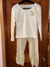 Women's Size Large Looney Tunes Tweety Bird Pajama Set Top Pants Yellow