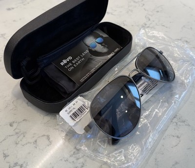 NEW REVO Raconteur RE1011-00 GY Gunmetal Black Polarized Sunglasses