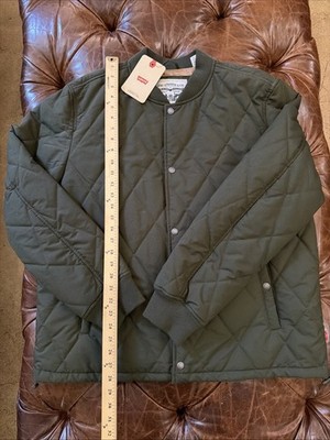 NWT Levi Strauss & Co. Quilted Bomber Jacket Olive Green Size XL