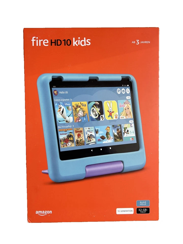 Amazon Fire HD 10 Kids (neuste Generation) Kinder Tablet 32 GB blau NEU OVP