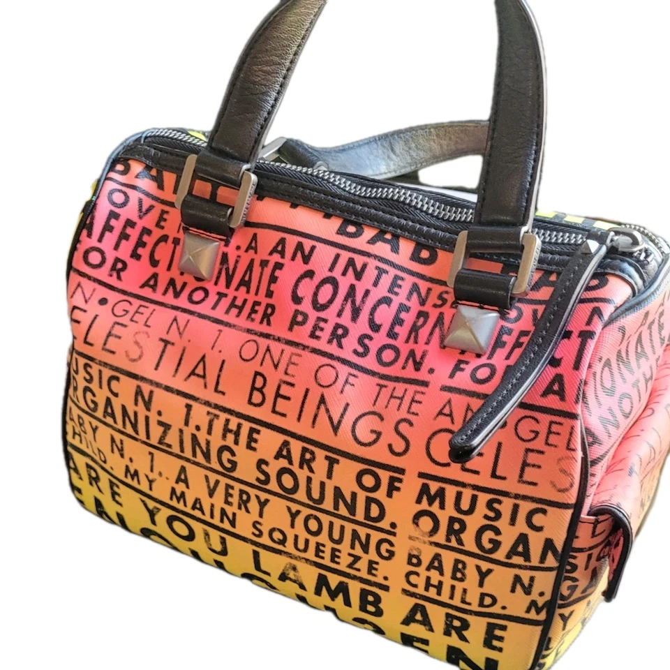 Vintage Y2K L.A.M.B. Bolso Worthington Speedy en Neón Rasta Ombre-Gwen Stefani Foto 2 de 4