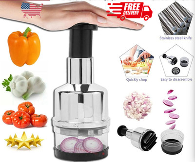 Vegetable Fruit Salad Onion Garlic Food Hand Chopper Cutter Slicer Peeler Dicer