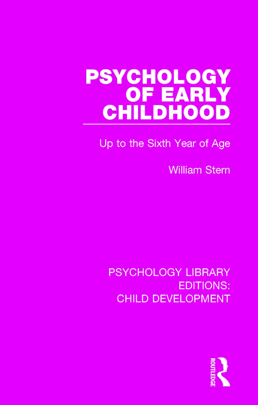 Psychology of Early Childhood