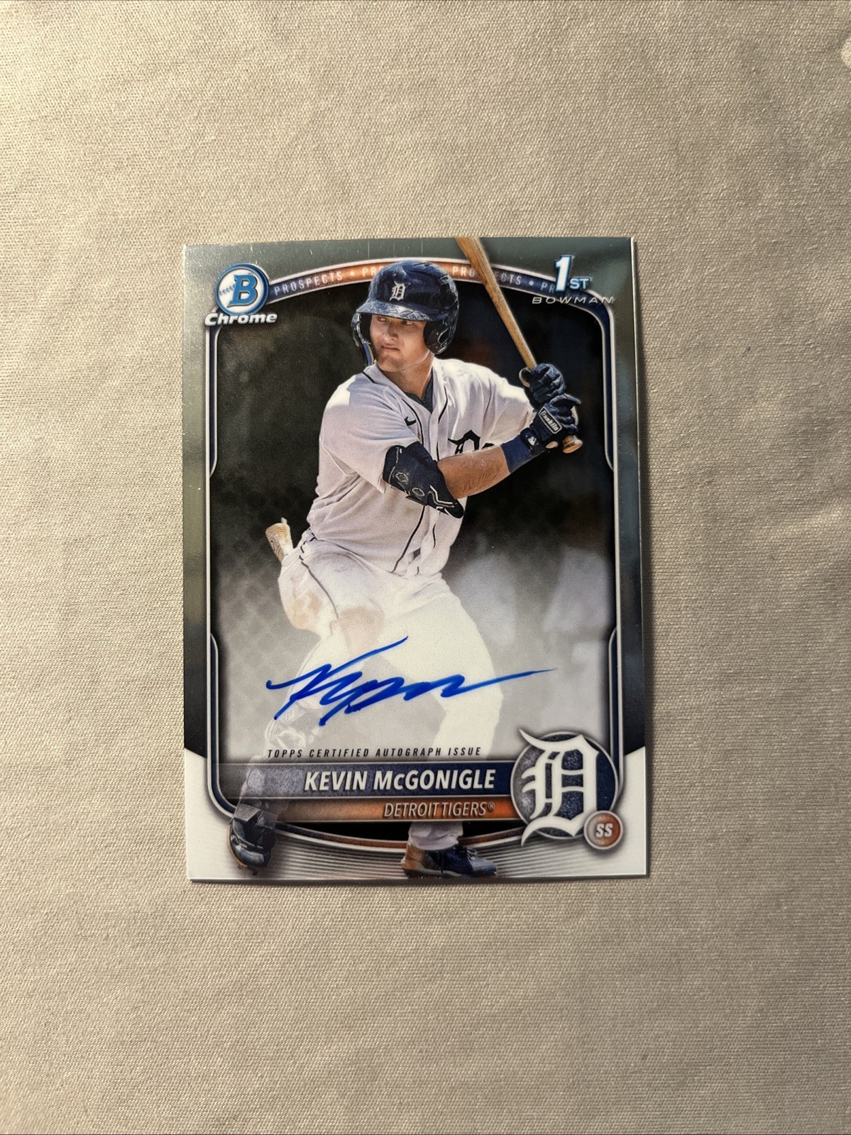 2025 Bowman - Chrome Prospect Autographs Kevin McGonigle #CPA-KM (AU, RC)
