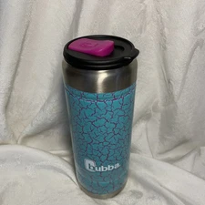Bubba Tall Boy Teal Crackle Can tumbler 18 0z keeps cold for 12 hours