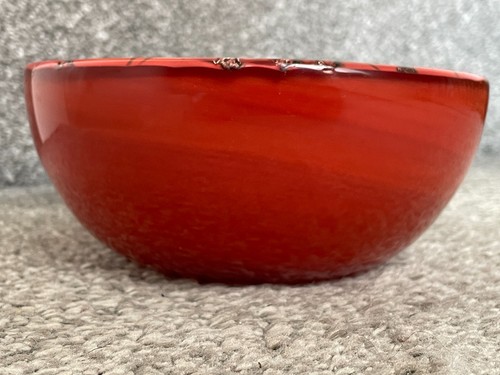 CIOTOLA GIAUE VETRO ROSSO MURANO FIRMATA METÀ SECOLO DI TONI ZUCCHERI PER VENINI PESANTE - Foto 2 di 5