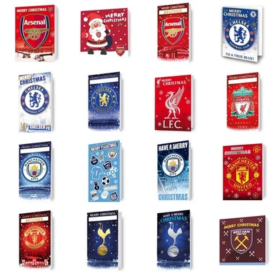 DANILO PROMOTIONS LTD Football Christmas Cards Arsenal Spurs Chelsea Liverpool Man City Man Utd