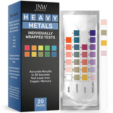 Heavy Metals Water Test Kit - Drinking Water Test Strips with Ebook - Quick and