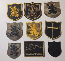 NSWDG DevGru Gold SQN 9 Patch Set - All Different Backgrounds & Timeframes