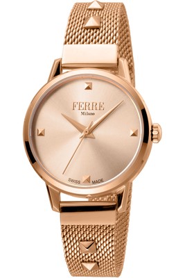 Ferrè Milano Watch - FM1L136M0071 for Female Rose Gold in Steel