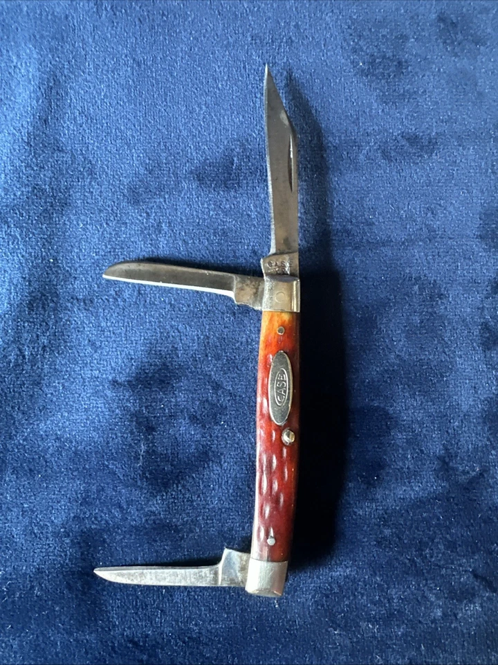 CASE XX  -  6333 - RED BONE - STOCKMAN - KNIFE  -  c. 1945 OLD VINTAGE KNIFE - Image 4 of 4