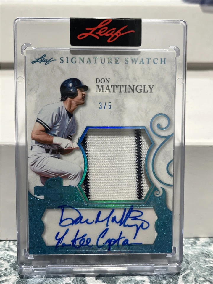 2025 Leaf Spectacular Don Mattingly Game Used Patch Inscribed Auto /5 - Image 3 of 3