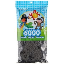 Perler Beads Fuse Beads for Crafts, Black, Small, 6000pcs