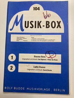 COMBO NOTEN BUONA SERA / LET´S DANCE DAVID BOWIE (3)