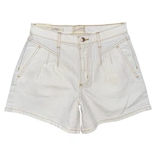 Universal Thread High Rise Midi A-Line Vintage Stretch Denim Shorts White 4 / 27